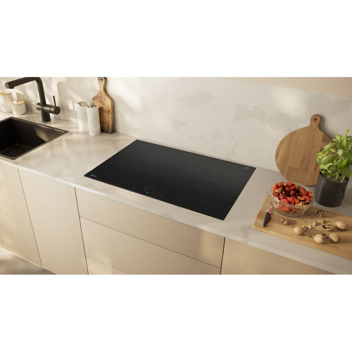 Neff N70 T68FHV4L0 80cm Induction Hob - Black Glass - Unbeatable Bathrooms