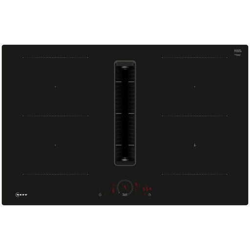 Neff N70 V58NHQ4L0 80cm Venting Combi Induction Hob (Surface Mount) - Black Glass - Unbeatable Bathrooms