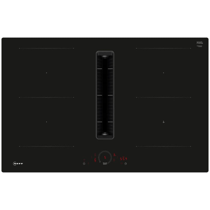Neff N70 V58NHQ4L0 80cm Venting Combi Induction Hob (Surface Mount) - Black Glass - Unbeatable Bathrooms