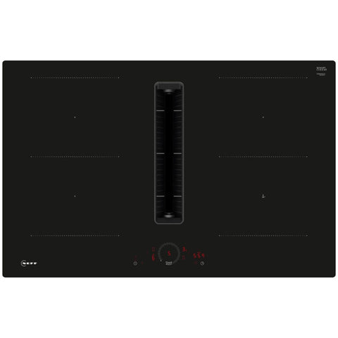 Neff N70 V58NHQ4L0 80cm Venting Combi Induction Hob (Surface Mount) - Black Glass - Unbeatable Bathrooms