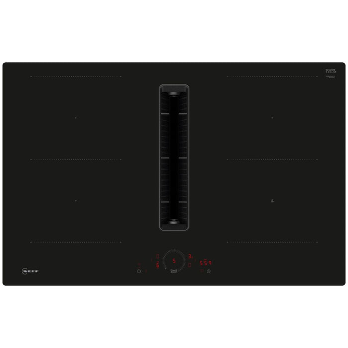 Neff N70 V58PHQ4C0 80cm Venting Combi Induction Hob (Flush Fit) - Black Glass - Unbeatable Bathrooms
