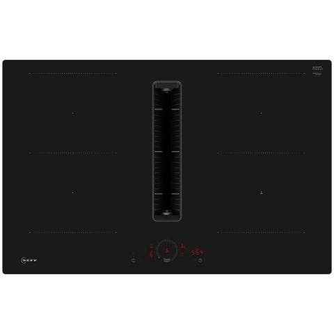 Neff N70 V58PHQ4C0 80cm Venting Combi Induction Hob (Flush Fit) - Black Glass - Unbeatable Bathrooms