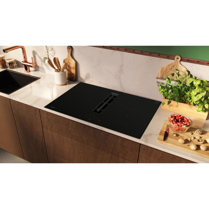 Neff N70 V58PHQ4C0 80cm Venting Combi Induction Hob (Flush Fit) - Black Glass - Unbeatable Bathrooms