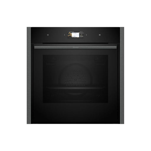 Neff N90 B64CS51G0B Single Slide & Hide Electric Oven - Black w/Graphite Trim - Unbeatable Bathrooms