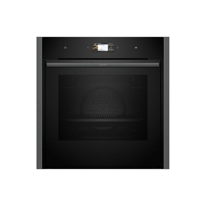 Neff N90 B64CS51G0B Single Slide & Hide Electric Oven - Black w/Graphite Trim - Unbeatable Bathrooms