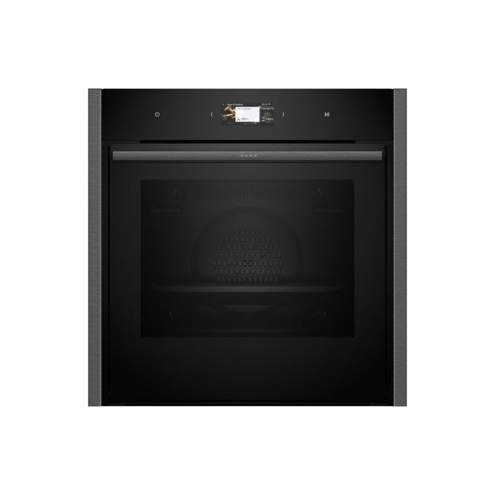 Neff N90 B64CS71G0B Single Slide & Hide Pyrolytic Oven - Black w/Graphite Trim - Unbeatable Bathrooms