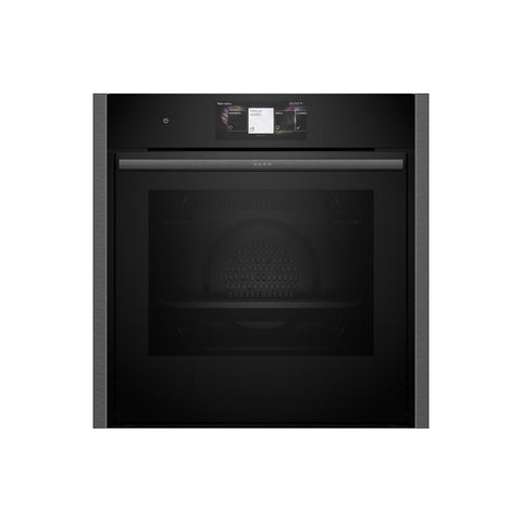 Neff N90 B64CT73G0B Single Slide & Hide Pyrolytic Oven - Black w/Graphite Trim - Unbeatable Bathrooms