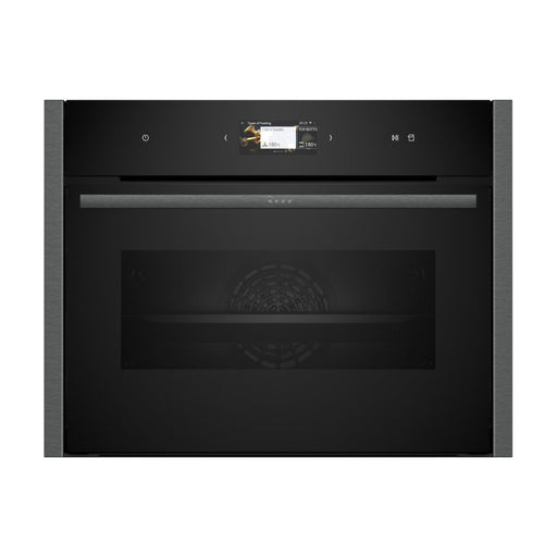 Neff N90 C24FS31G0B Compact Oven w/Steam - Black w/Graphite Trim - Unbeatable Bathrooms