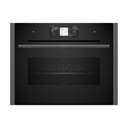 Neff N90 C24FT53G0B Compact Oven w/Steam - Black w/Graphite Trim - Unbeatable Bathrooms