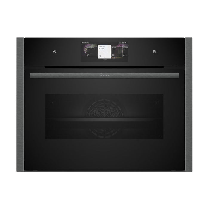 Neff N90 C24FT53G0B Compact Oven w/Steam - Black w/Graphite Trim - Unbeatable Bathrooms
