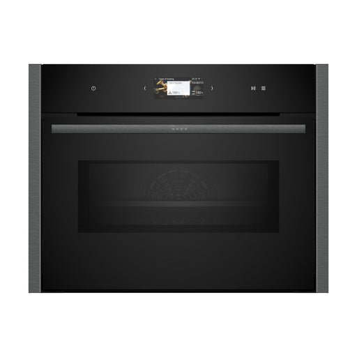 Neff N90 C24MS31G0B Compact Electric Oven & Microwave - Black w/Graphite Trim - Unbeatable Bathrooms