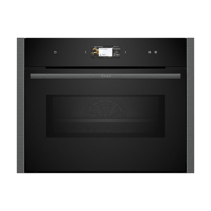Neff N90 C24MS31G0B Compact Electric Oven & Microwave - Black w/Graphite Trim - Unbeatable Bathrooms