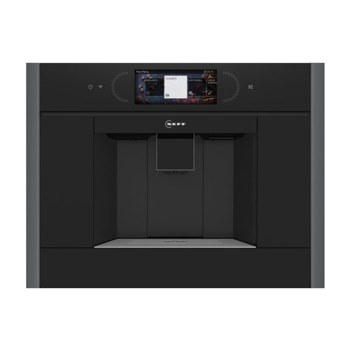 Neff N90 CL4TT11G0 2.4L Coffee Machine - Black w/Graphite Trim - Unbeatable Bathrooms