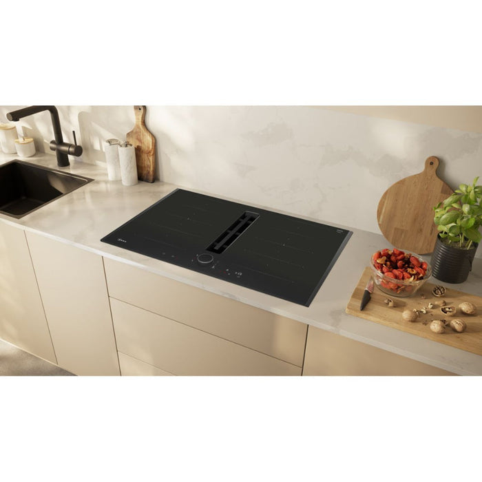 Neff N90 V68AUX4C0 80cm Venting Flex Induction Hob - Black Glass - Unbeatable Bathrooms