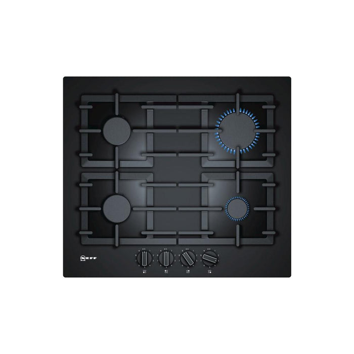 Neff N70 T26CS49S0 60cm Gas Hob - Black Glass - Unbeatable Bathrooms