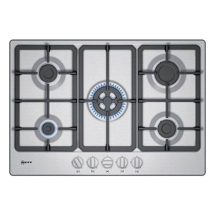 Neff N50 T27BB59N0 75cm Gas Hob - Stainless Steel - Unbeatable Bathrooms