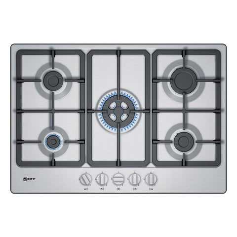 Neff N50 T27BB59N0 75cm Gas Hob - Stainless Steel - Unbeatable Bathrooms
