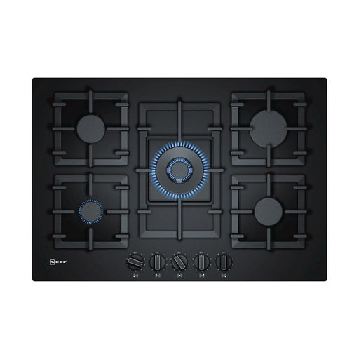 Neff N70 T27CS59S0 75cm Gas Hob - Black Glass - Unbeatable Bathrooms