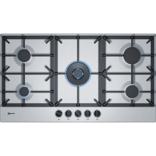 Neff N70 T29DS69N0 90cm Gas Hob - Stainless Steel - Unbeatable Bathrooms