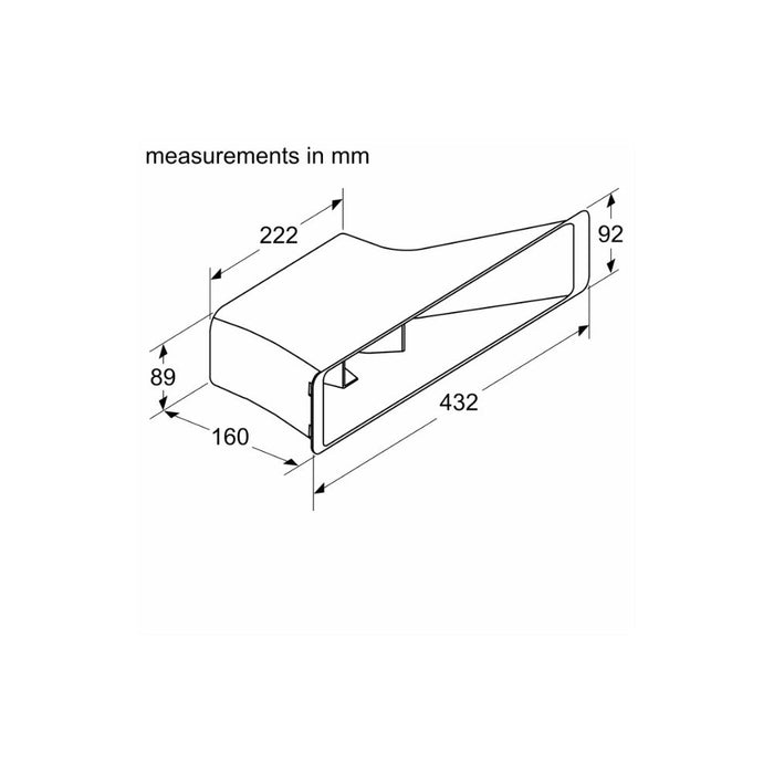 Neff Z821PD1 Ducted Diffuser - Unbeatable Bathrooms