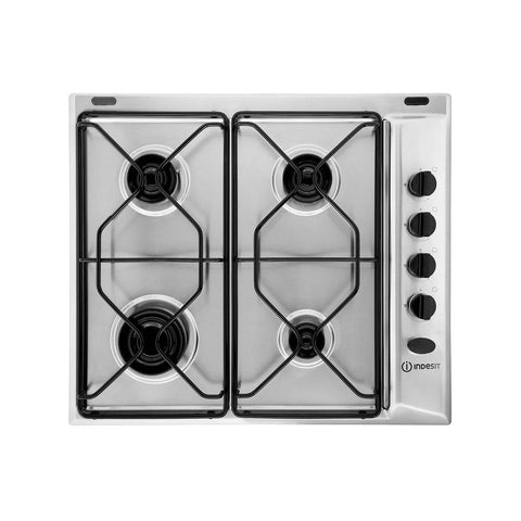 Indesit PAA 642 IX/I WE 60cm Gas Hob - Stainless Steel - Unbeatable Bathrooms