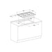 Whirlpool PMW 75D2/IXL 75cm Gas Hob - Stainless Steel - Unbeatable Bathrooms