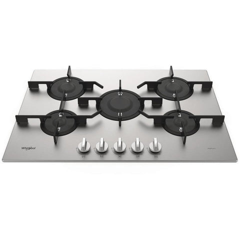 Whirlpool PMW 75D2/IXL 75cm Gas Hob - Stainless Steel - Unbeatable Bathrooms