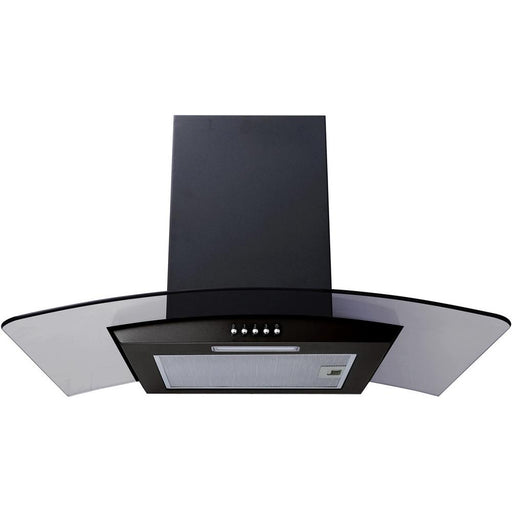 Prima PRCGH009 Curved Glass Chimney Hood - Unbeatable Bathrooms