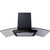Prima PRCGH013 90cm Black Curved Glass Chimney Hood - Unbeatable Bathrooms