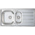 Prima 1.5B 965x500mm Inset Sink - St/Steel - Unbeatable Bathrooms