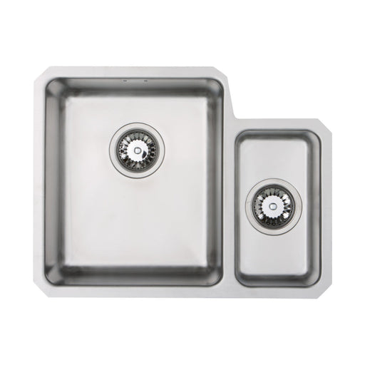 Prima+ 1.5B R25 LH Undermount Sink - St/Steel - Unbeatable Bathrooms