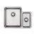 Prima+ 1.5B R25 LH Undermount Sink - St/Steel - Unbeatable Bathrooms