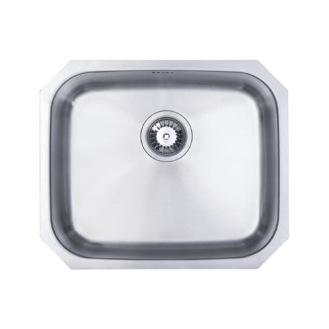 Prima 1B Large Undermount Sink - Polished Steel - Unbeatable Bathrooms