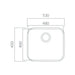 Prima 1B Large Undermount Sink - Polished Steel - Unbeatable Bathrooms