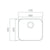 Prima 1B Large Undermount Sink - Polished Steel - Unbeatable Bathrooms