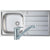 Prima 1B St/Steel Sink & Single Lever Tap Pack - Unbeatable Bathrooms