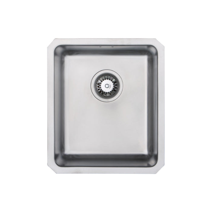 Prima+ Compact 1.0B R25 Undermount Sink - St/Steel - Unbeatable Bathrooms