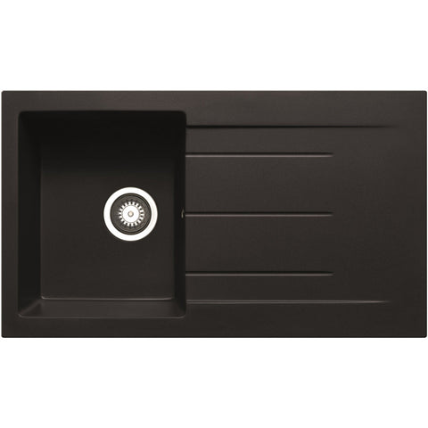 Prima+ Compact Granite 1B & Drainer Inset Sink - Unbeatable Bathrooms