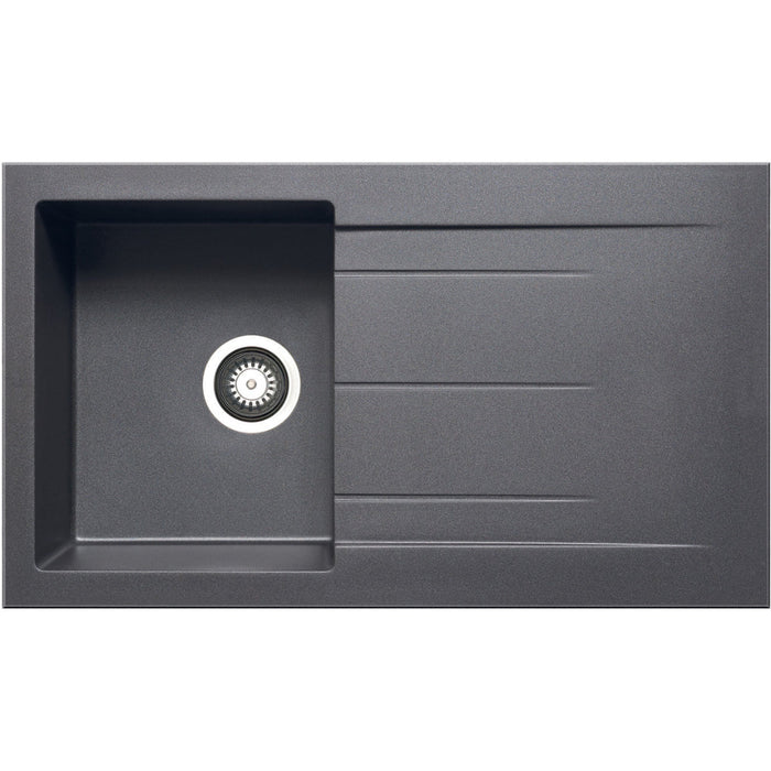 Prima+ Compact Granite 1B & Drainer Inset Sink - Unbeatable Bathrooms