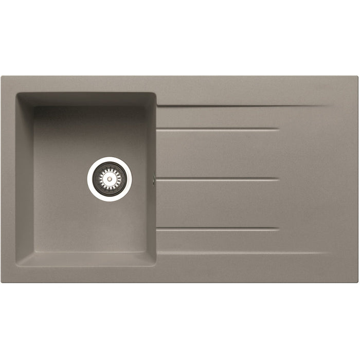 Prima+ Compact Granite 1B & Drainer Inset Sink - Unbeatable Bathrooms