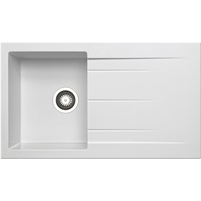 Prima+ Compact Granite 1B & Drainer Inset Sink - Unbeatable Bathrooms