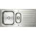 Prima Deep 1.5B & Drainer Inset Sink - Polished Steel - Unbeatable Bathrooms