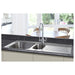 Prima Deep 1.5B & Drainer Inset Sink - Polished Steel - Unbeatable Bathrooms