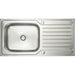 Prima Deep 1B & Drainer Inset Sink - Polished Steel - Unbeatable Bathrooms