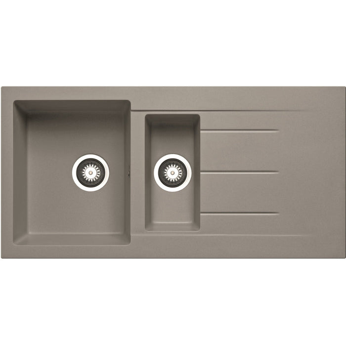 Prima+ Granite 1.5B & Drainer Inset Sink - Unbeatable Bathrooms