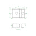 Prima+ Granite 1.5B Undermount Sink - Unbeatable Bathrooms