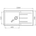Prima+ Granite 1B & Drainer Inset Sink - Unbeatable Bathrooms