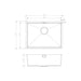 Prima+ Large 1.0B R10 Inset/Undermount Sink - St/Steel - Unbeatable Bathrooms