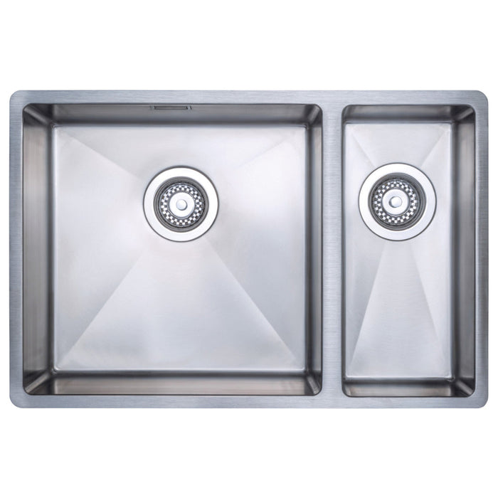 Prima+ Large 1.5B R10 LH Inset/Undermount Sink - St/Steel - Unbeatable Bathrooms