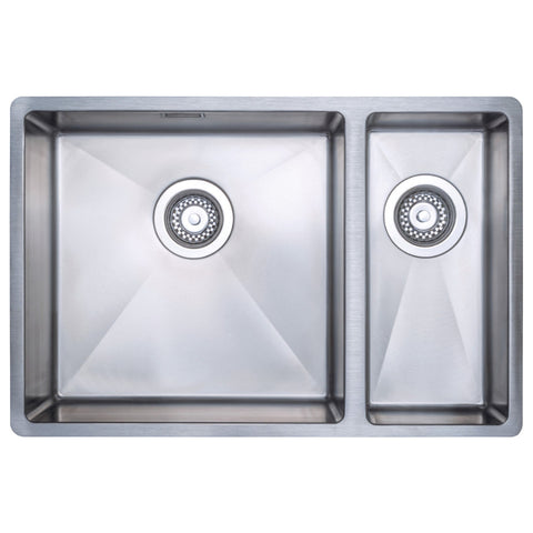 Prima+ Large 1.5B R10 LH Inset/Undermount Sink - St/Steel - Unbeatable Bathrooms
